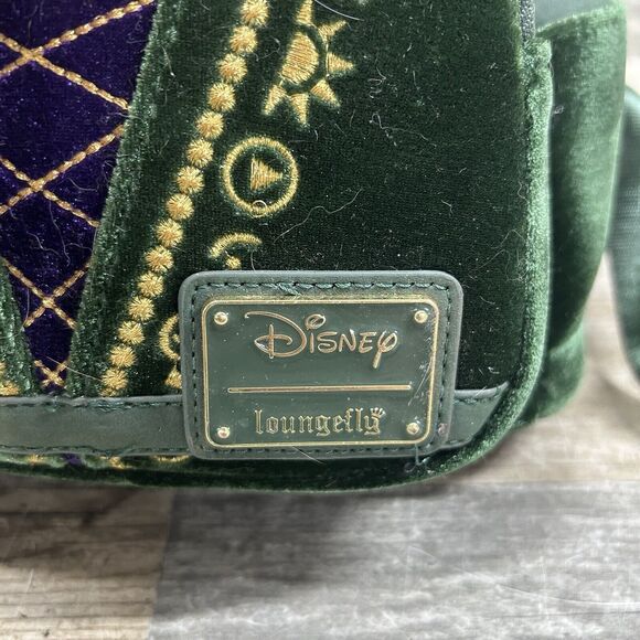 Disney Loungefly Emerald Green Velour HocusPocus Winifred Sanderson MiniBackpack main image 8
